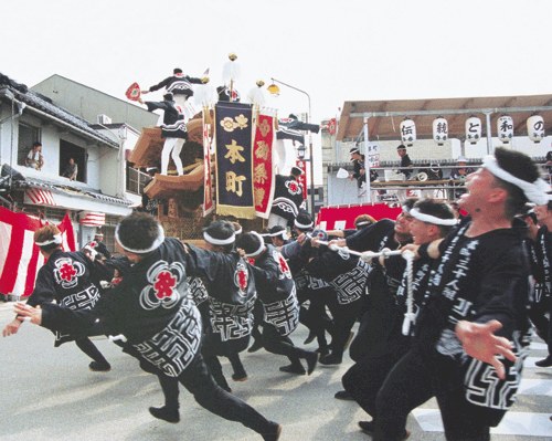 岸和田だんじり祭 やりまわし