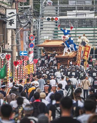 岸和田だんじり祭 曳き出し