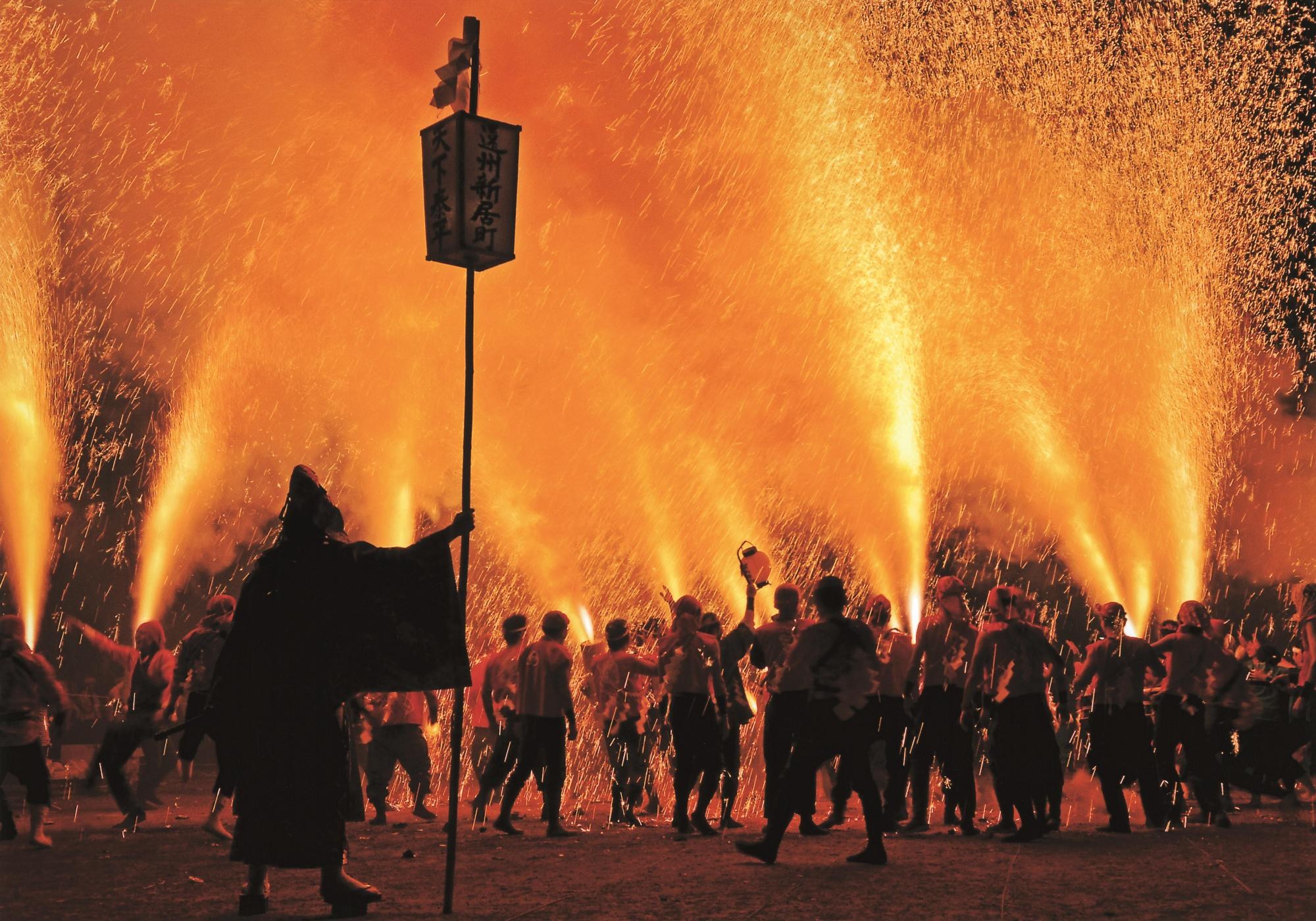 西尾祇園祭 手筒花火
